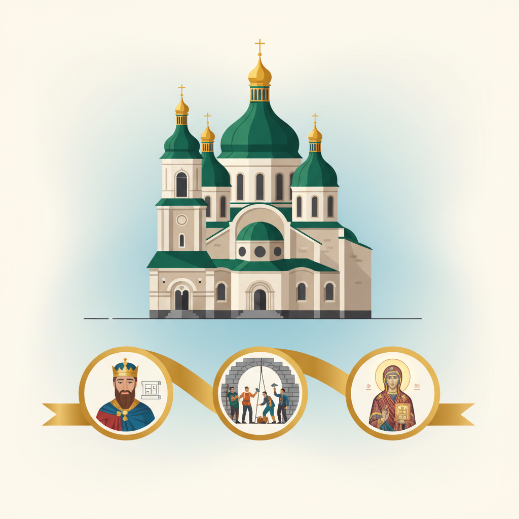 Ключові факти про зведення собору — иллюстрация к статье «хто побудував софійський собор»