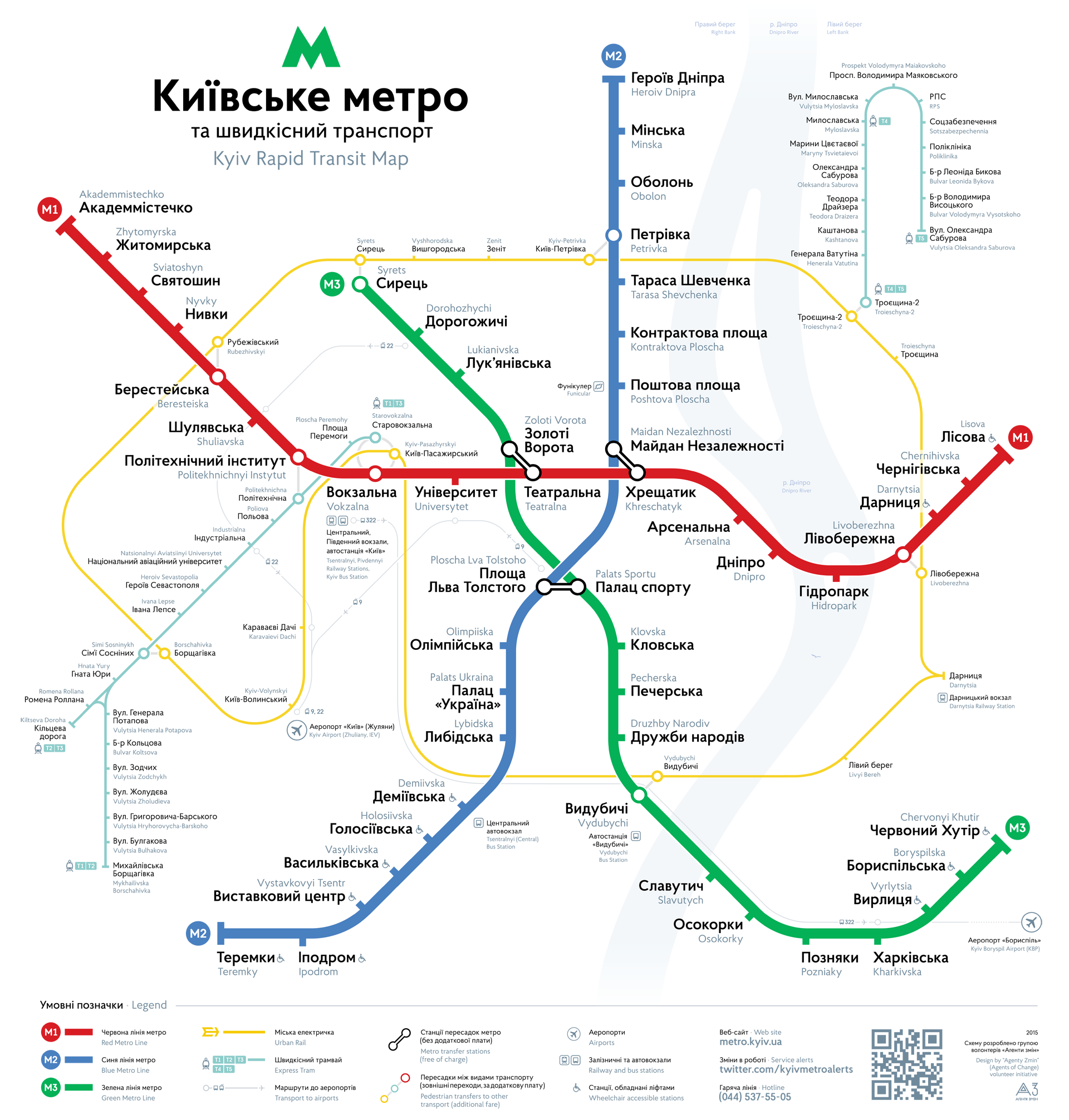 Схема метро Києва